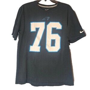 Carolina Panthers #76 Greg Hardy Nike Regular Fit Tee Large NFL Football Shirt